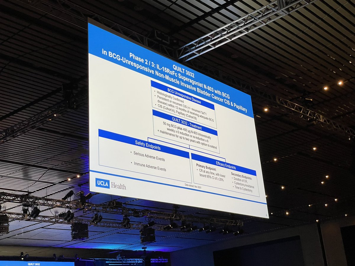 Alexander Kutikov MD (@uretericbud) on Twitter photo 71% response with median duration of response of 2 years for BCG unresponsive CIS patients receiving N-803. Also fantastic response for papillary patients. Presented by Karim Chamie <a href="/UclaUrology/">UCLA Urology</a>
Extremely well-tolerated. #aua22 #bladdercancer 71% response with median duration of response of 2 years for BCG unresponsive CIS patients receiving N-803. Also fantastic response for papillary patients. Presented by Karim Chamie <a href="/UclaUrology/">UCLA Urology</a>
Extremely well-tolerated. #aua22 #bladdercancer