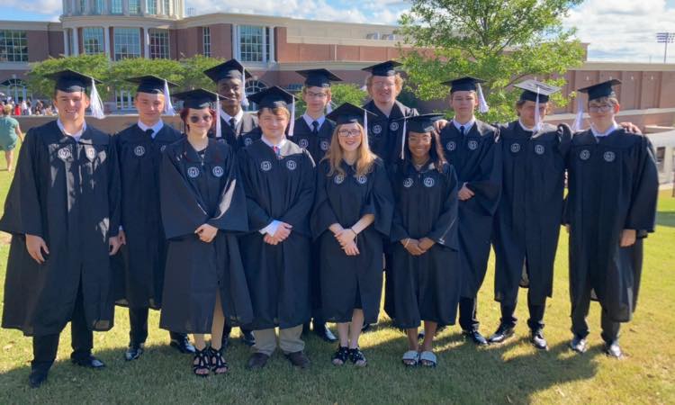 PikeCoSchoolsAL's tweet photo. Congrats to this group of high school seniors from Goshen High School and Pike County High School who are graduating from @TROYUnews today with their Associate's Degree. https://t.co/xTRpI9zxf1
