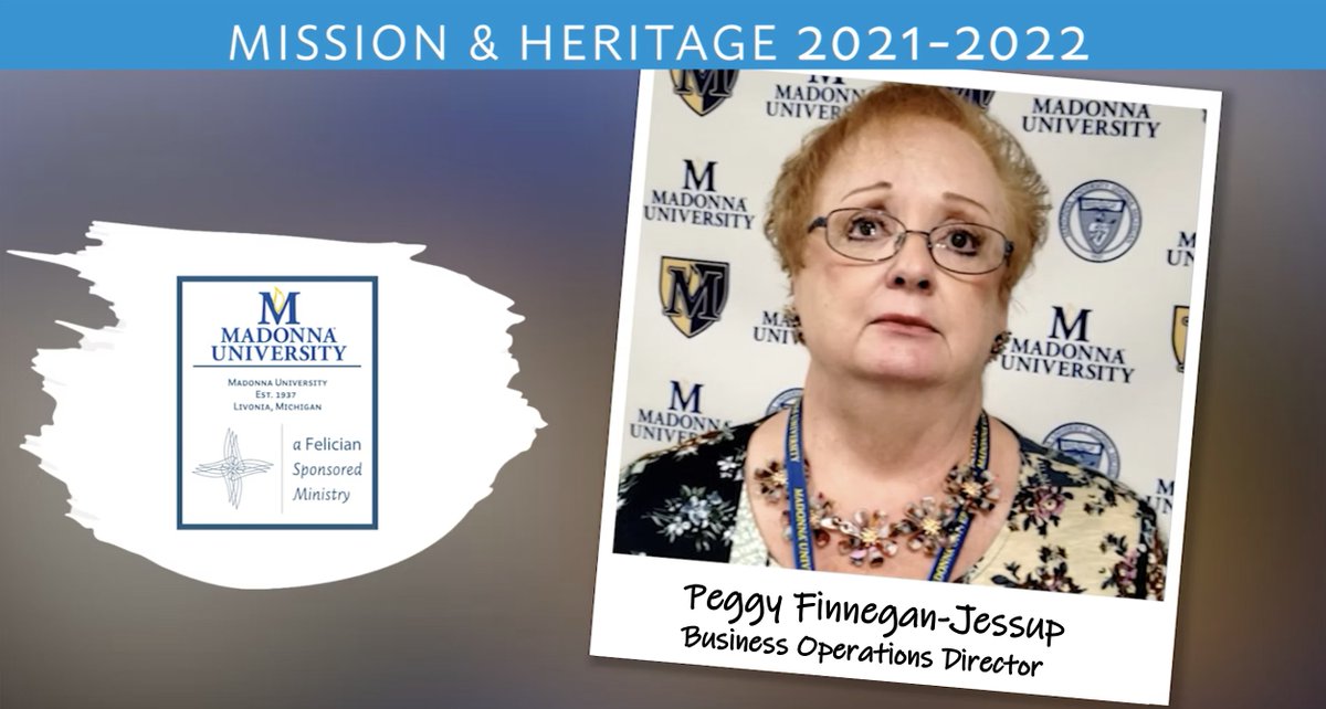 felicianservinc's tweet photo. In this week's story, hear #FelicianStories from Peggy at @MadonnaU in Livonia, MI. You can find this story and more in the showcase https://t.co/LwdIGcXz5u https://t.co/siwFZ4PUZw