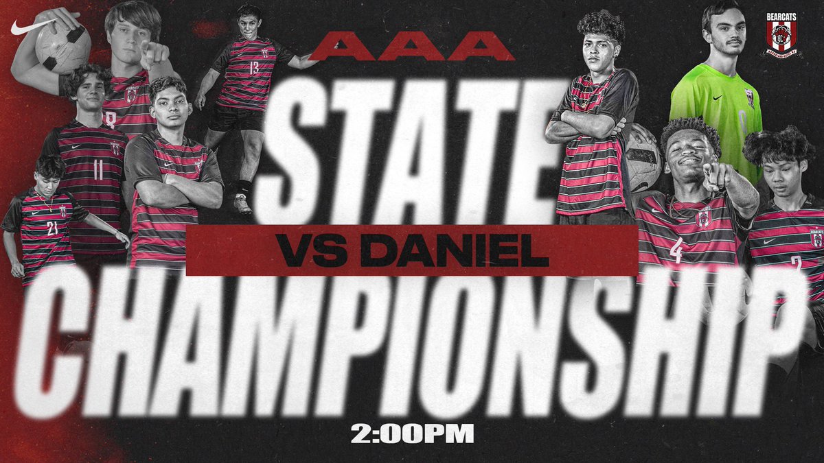 Good Luck to the <a href="/bc_bearcats_ms/">BC Bearcats Men's Soccer</a> as they go for Back to Back Ships today at Irmo!