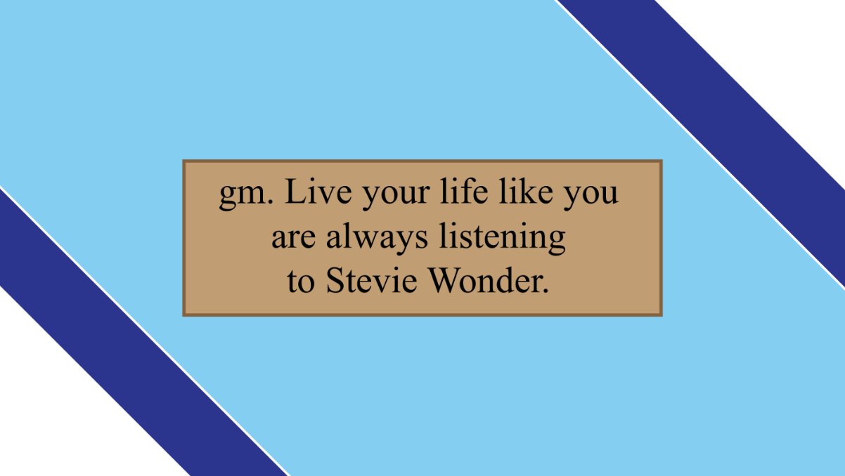 Gm and Happy Birthday to the legend  ... Stevie Wonder!  