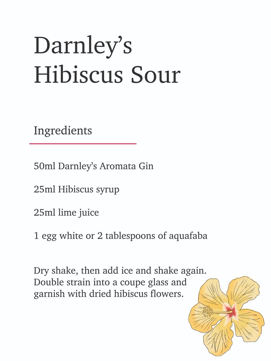 Celebrate World Cocktail Day in style with a Darnley's Hibiscus Sour! 🍹 🍸 

This simple yet indulgent cocktail is the perfect drink to toast today's celebrations and kick off your weekend plans 🎉