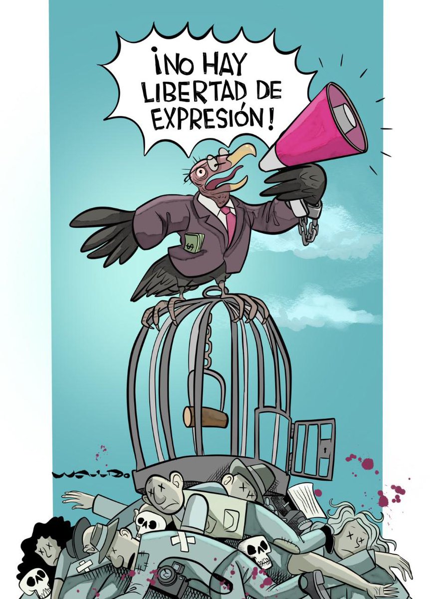 El_Universal_Mx's tweet photo. #Cartón de @WaldoMatus "Grito necrooportunista". Busca más cartones aquí 👉 https://t.co/7ZOphMY5zX https://t.co/xPw9Kw6UlT