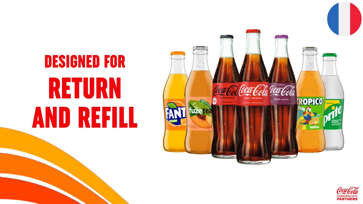 CocaColaEP's tweet photo. In France, weโre offering all our brands to restaurants and cafes in a new 250ml refillable glass bottle, in addition to Coca-Cola in 330ml. Each bottle can be reused up to 25 times, avoiding 15 million new bottles this year alone: https://t.co/S3mEiy1T6h
#ActionOnPackaging https://t.co/oTRM1aLcaf