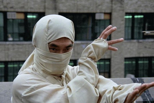 TCMUnderground's tweet photo. Tonight! It’s the premiere of the newly restored NEW YORK NINJA (2021) at 2:00 am east / 11:00 pm west followed by the premiere of AMERICAN NINJA (1985) at 3:45 am east / 12:45 am west! https://t.co/l9TZ5Pvtt9