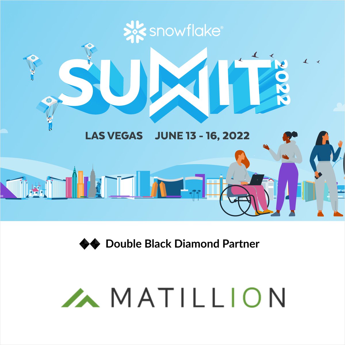 Shoutout to our Double Black Diamond partner, @matillion. We can’t wait to see you at #SnowflakeSummit!

https://t.co/5oBWVHPYYd https://t.co/XQjG5rgK2p