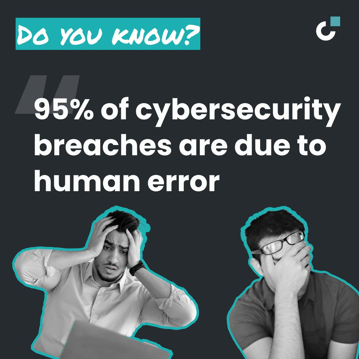 Decipher_Cyber's tweet photo. DO YOU KNOW?
95% of cybersecurity breaches are due to human error.

Explore deciphercyber’s vendors and make your business safer. 

Find out more: https://t.co/0m35I7kHe9

#deciphercyber #jenny #cybersecurity #cybersec #cyberfacts #cybercuriosity #cybersecurityservices https://t.co/PMviXdPzej