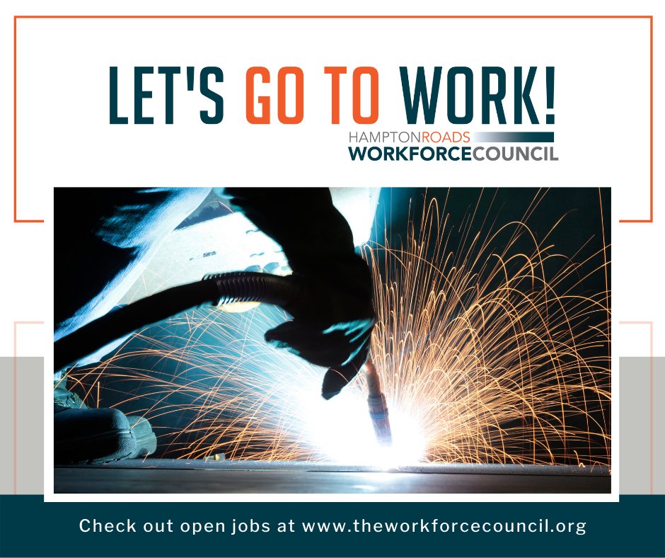 HRWorkforceCoun's tweet photo. Are you looking for a job in Hampton Roads? Let us help! Find open jobs at https://t.co/bpyKcQcQts. #letsgotowork #letsgotowork757 https://t.co/ILqmcwU3Lj