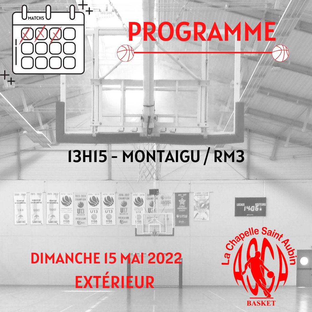 ASCA_Basket's tweet photo. 📆 Programme du week end 📆

N'hésitez pas à venir encourager les différentes équipes !!!

⚪🔴 https://t.co/vz3g6Owl7u