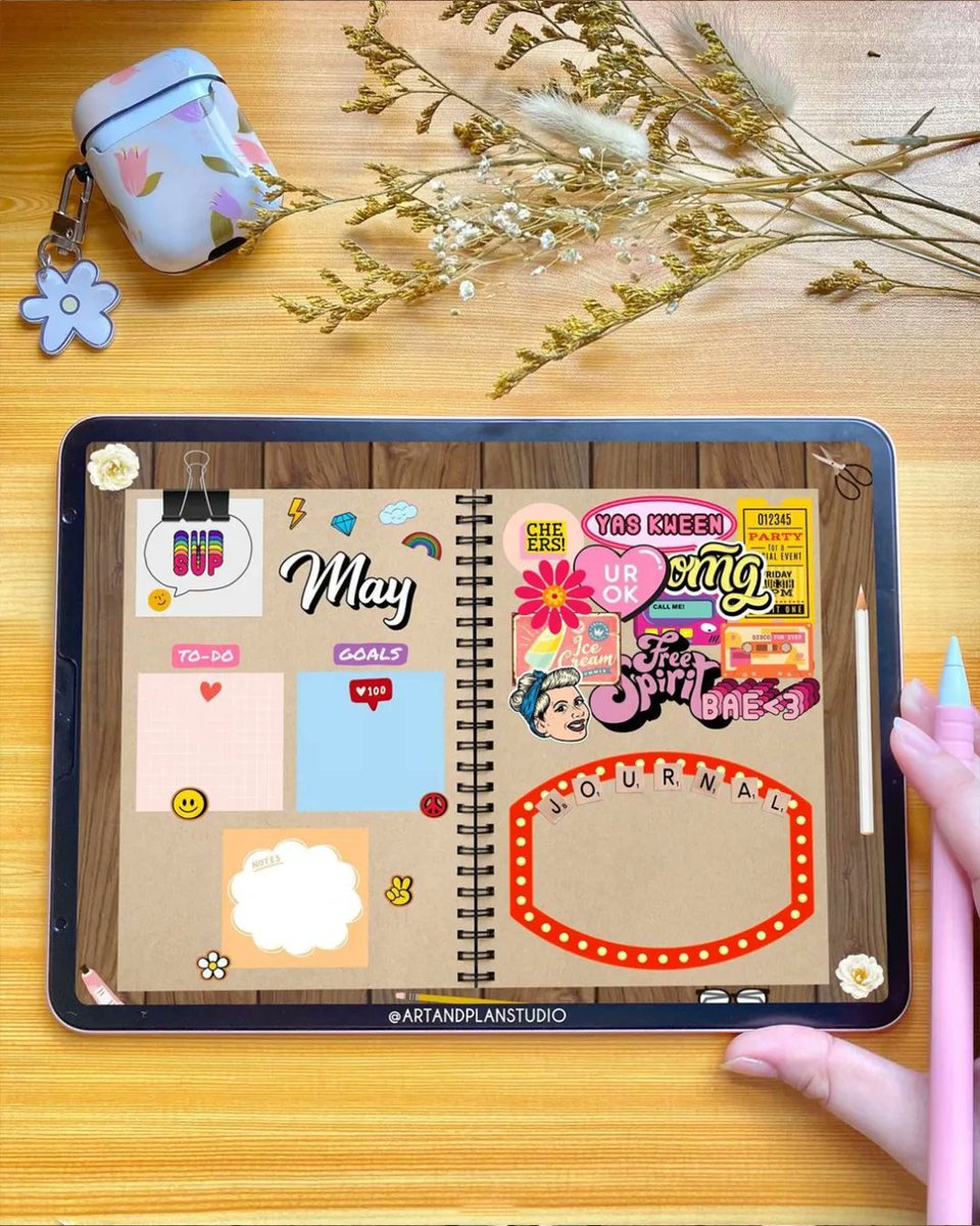 ZinniaJournal's tweet photo. ✨Gorgeous Gorgeous journal-ers use Zinnia✨ Who else agrees?
-
Super cute retro spread by @artandplanstudio 💖 
-
#digitalbulletjournal #digibujo #digitaljournal #digibulletjournaling #digitalbujoinspiration #journaling #digiplanner #digibujoideas #studygram #stationery https://t.co/wCiR4wzU1y
