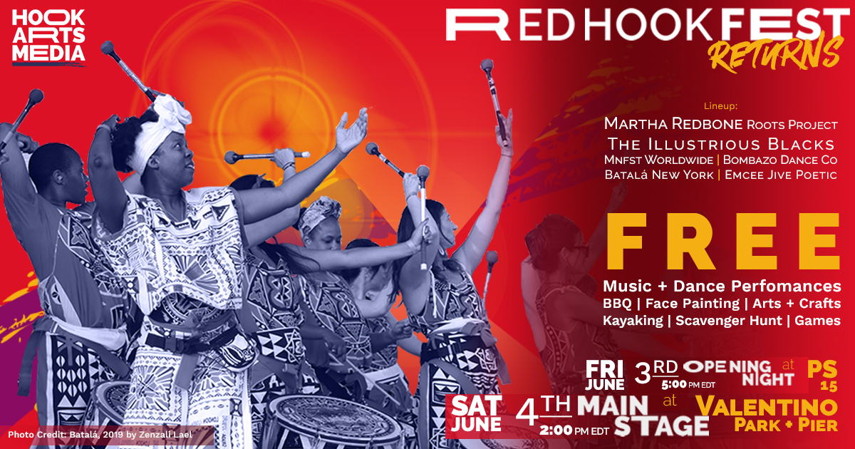 HookArtsMedia's tweet photo. Batalá New York will get you up on your feet and dancing during the 29th Annual Red Hook Fest!

Learn more and let us know you're coming: https://t.co/Mase1Trmm3 https://t.co/pMOG2roMWa