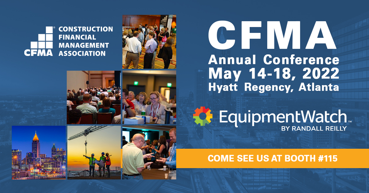 EquipmentWatch's tweet photo. This weekend is @CFMA’s Annual Conference! Make sure to stop by booth #115 for a chance to win a $500 Amex Gift Card from your friends at EquipmentWatch. Learn how we can help you win more business and lower your total ownership costs. #CFMACONF https://t.co/2f1SFlQITq