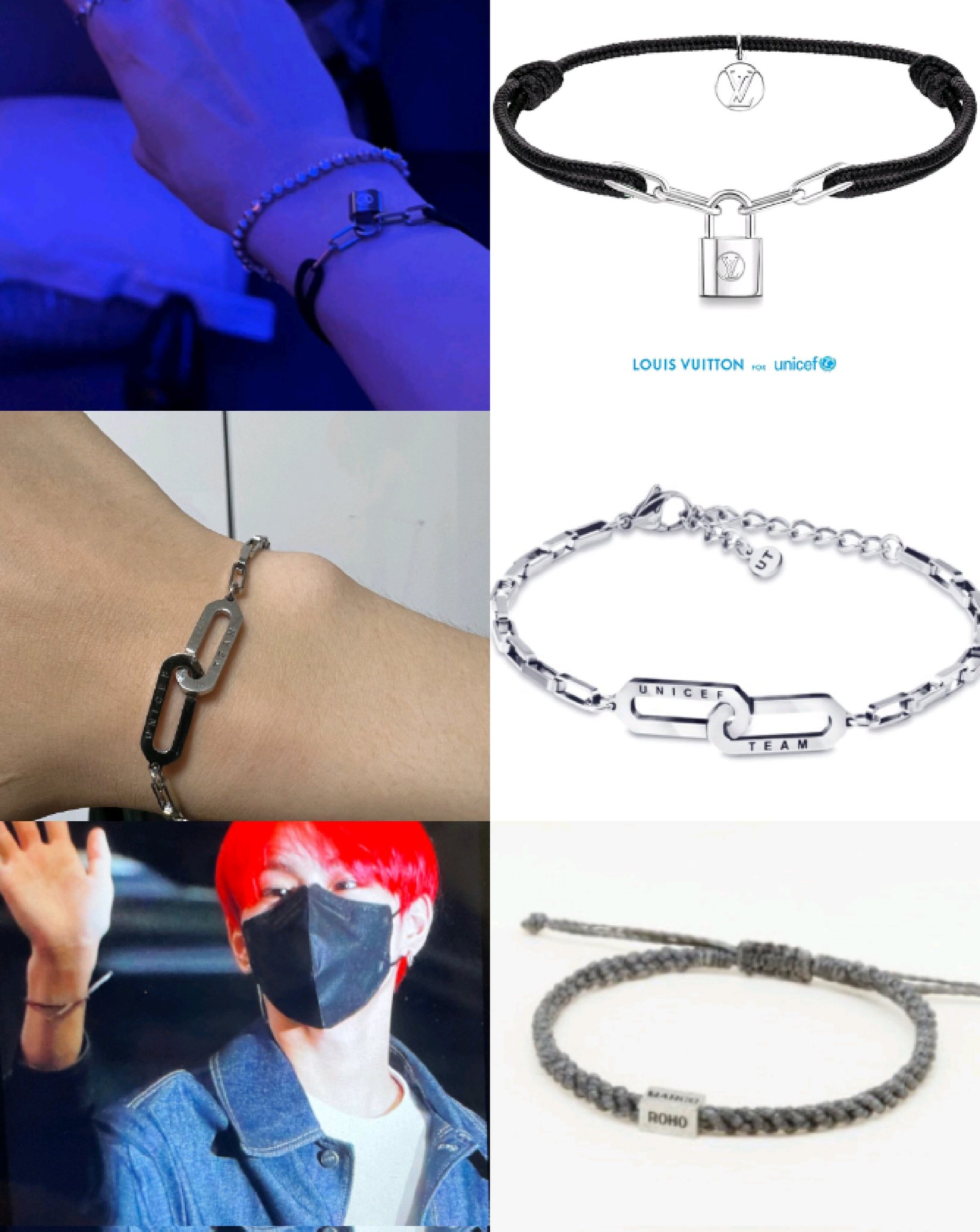 ً on X: 3Js, such an angel :( #JAKE — Louis Vuitton for Unicef #JAY — UNICEF  TEAM #JUNGWON — Marco Roho's Grandma Donation Bracelet   / X