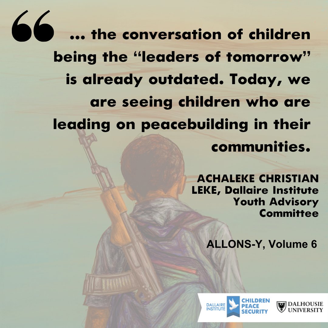 DallaireInst's tweet photo. #K4P Youth Advisory Committee members Myrah Oloo, @achaleke1 and Abdikarim Hassan reflect on 25 years of the #CAAC agenda with @Laura_Meaghan in our ALLONS-Y vol. 6 here: https://t.co/DtdhVveM2l https://t.co/pv2Ee4tSBy