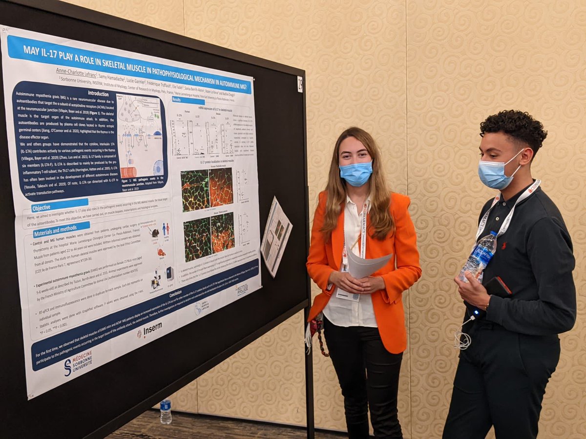 Inst_Myologie's tweet photo. Thanks to Edouard Hemery, Anne-Charlotte Lefranc, Sonia Berrih-Aknin, Rozen Le Panse &amp; Marius Hallier for their posters https://t.co/h99Al6WYWl