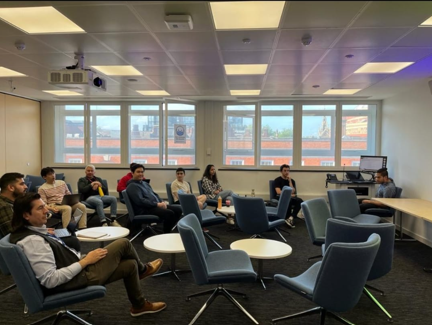 The Control Club series continues! Today with two great presentations from Akhil Ahmed on "Adaptive RTO with Gaussian Processes" and Zhengang Zhong <a href="/Zhengang_Z/">Zhengang Zhong</a> on "Data-driven distributionally robust MPC for nonlinear systems". Drop us a dm if you want to join the club!
