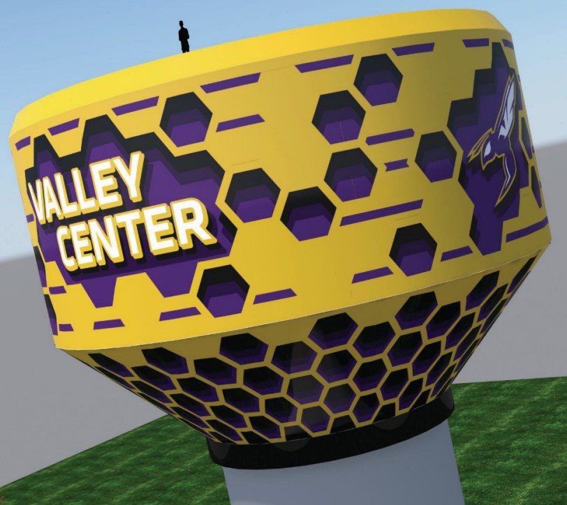 ValleyCenterKS's tweet photo. Big changes happening on the outside of the Water Tower today! The new design voted on by the public is going to look amazing!
#discovervc #valleycenterks #vcwater #ilovevc https://t.co/5RHH2ZG2Ud