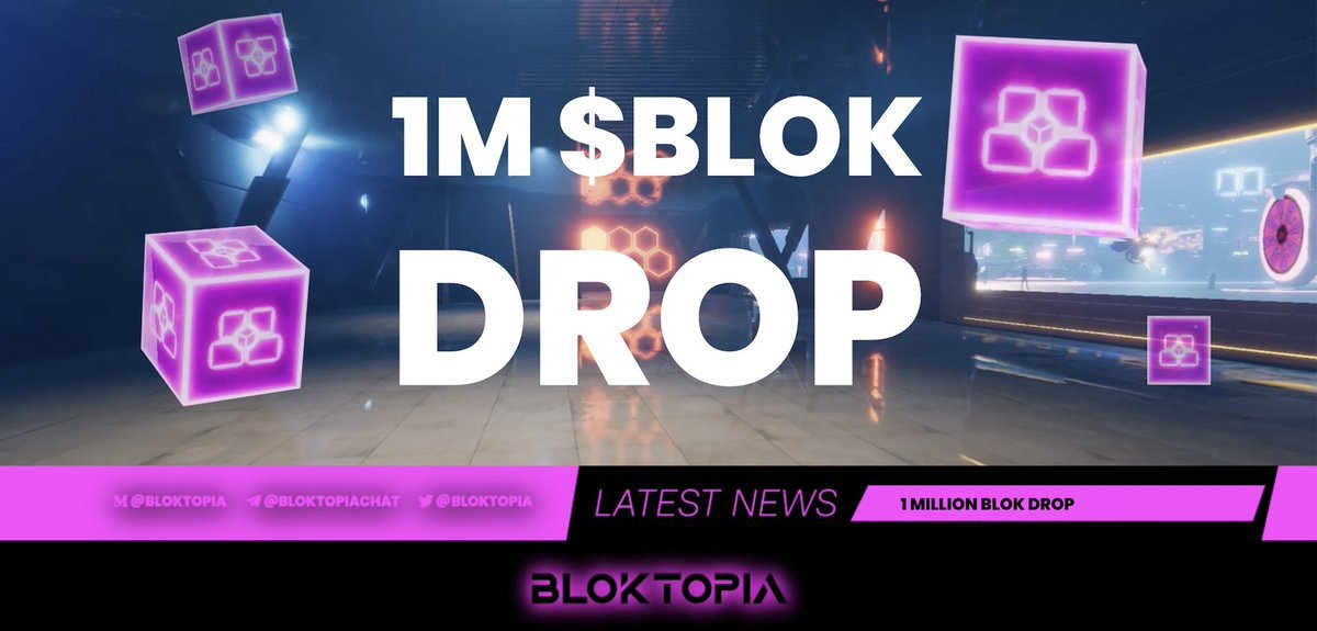 DROPPED...💰🙂

Congratulations to everyone who participated in the Bloktopia Alpha, and won our BCubes game. Winning addresses have been verified, and $BLOK has now been airdropped.

The Alpha is now closed, until the VR version is ready to share this summer! 😎

#BLOK #Airdrop