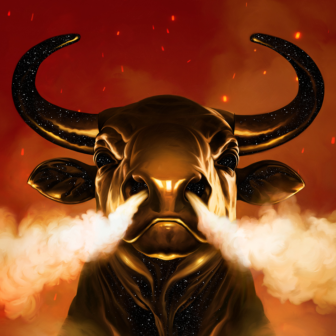 fire bull wallpaper hd