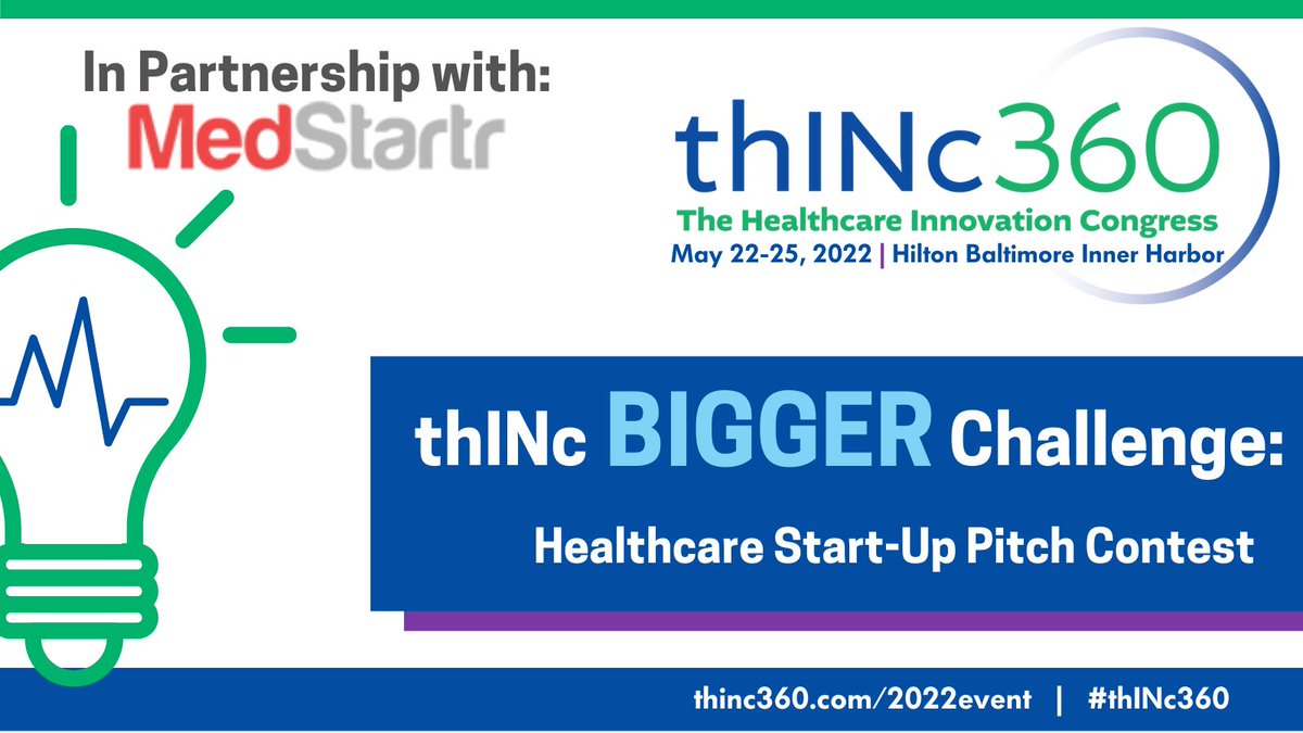 MedStartr's tweet photo. MedMoNews: #Cinderblocks22 #BotPAIN22 Winners and Apply for the thINc BIGGER Challenge at #thINc360 #Startups Apply Today - https://t.co/rJPMPPhXHP  Thanks to @ReginaHolliday @ePatientDave @GailZahtz @FredTrotter @MightyCasey @DiptiRBhatt @ProfAmyE @JoshCRubin #TheWalkingGallery https://t.co/8Zev0w7xEc