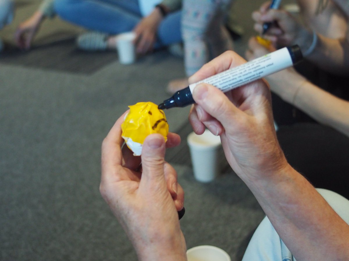 OpSAFEIntl's tweet photo. Our trainees in Poland today learning how to use simple crafts, games, and exercises to help children with difficult emotions. #ukraine #refugees #trauma #children #opsafe https://t.co/dCpmy13qNX