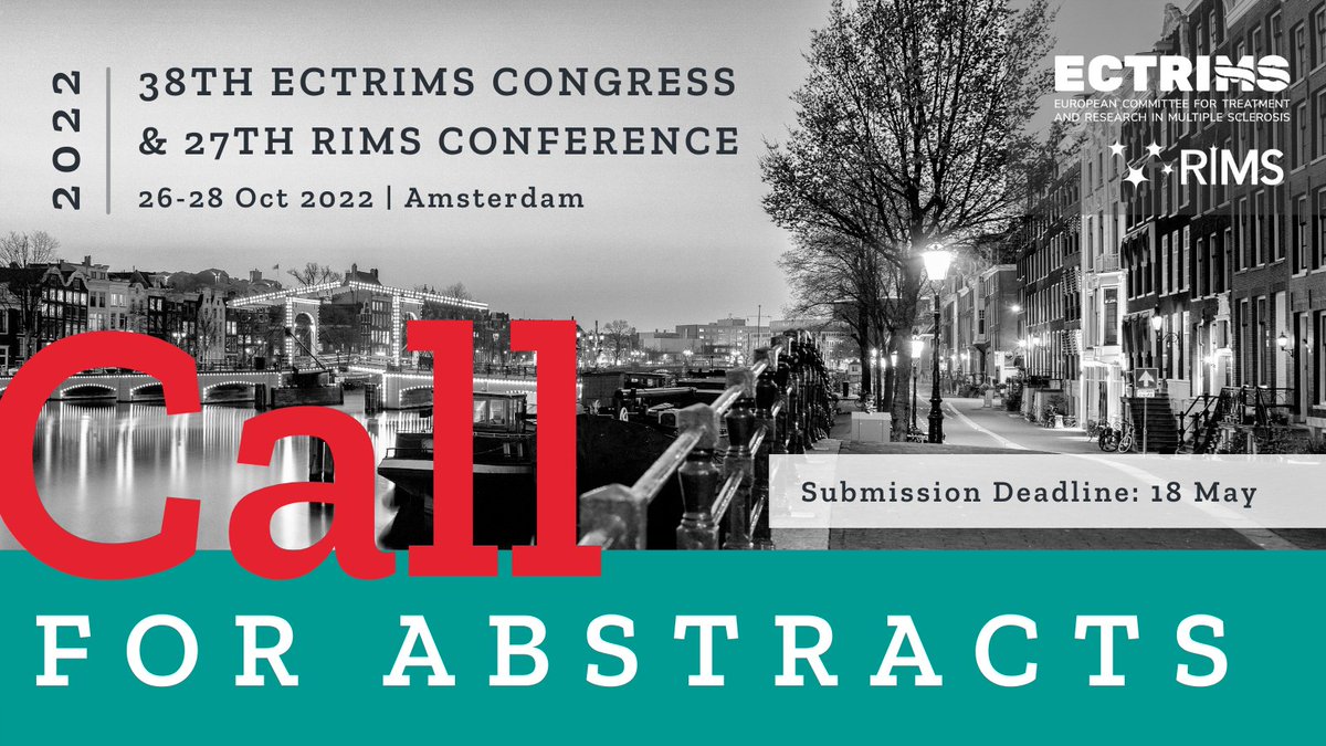 The deadline to submit your abstract for #ECTRIMS2022 is just around the corner. Use this week to complete your research, submit your innovative work &amp; become part of an outstanding scientific programme.

⏱️ Deadline: 18 May 2022

Apply today ➡️ bit.ly/36vheSm