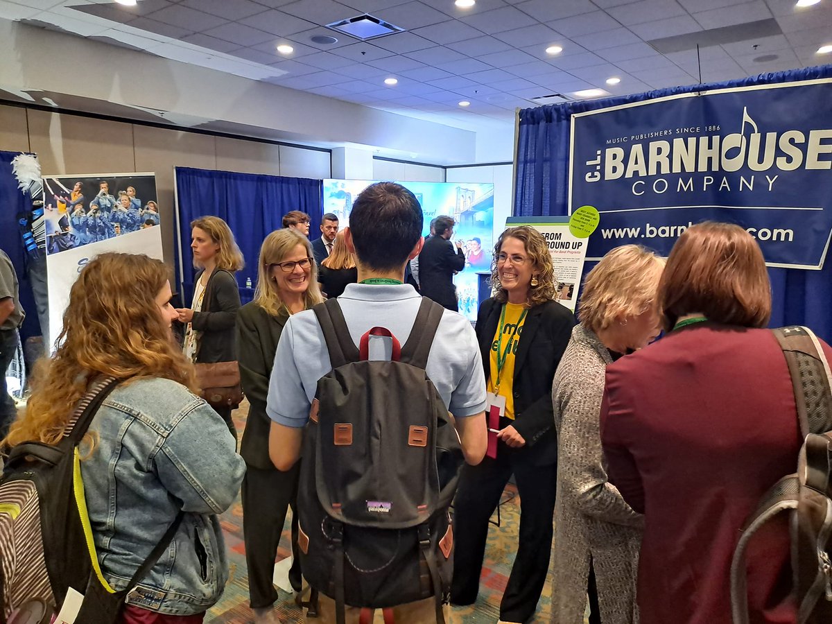 "Building From The Ground Up" authors Deb Dunn and Mary Crandell visiting with directors at Iowa Bandmasters.

Meet and Greet today, 2-3!
