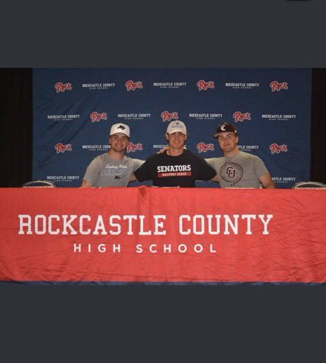 ROCKBASEBALL2's tweet photo. SIGNING DAY!!!! 🔥🔥🔥🔥
⚾️⚾️⚾️⚾️⚾️⚾️⚾️⚾️⚾️⚾️
#ROCKDNA
Congrats to….

Silas Shaffer @silasshaffer11 
Walters State Community College @WSCCbaseball 

Noah Fain @nfain21 
Campbellsville University 
@CTigersBaseball 

Ethan Fain @ethanfain17 
Lindsey Wilson @LWCBaseball https://t.co/hUKuqo7oos