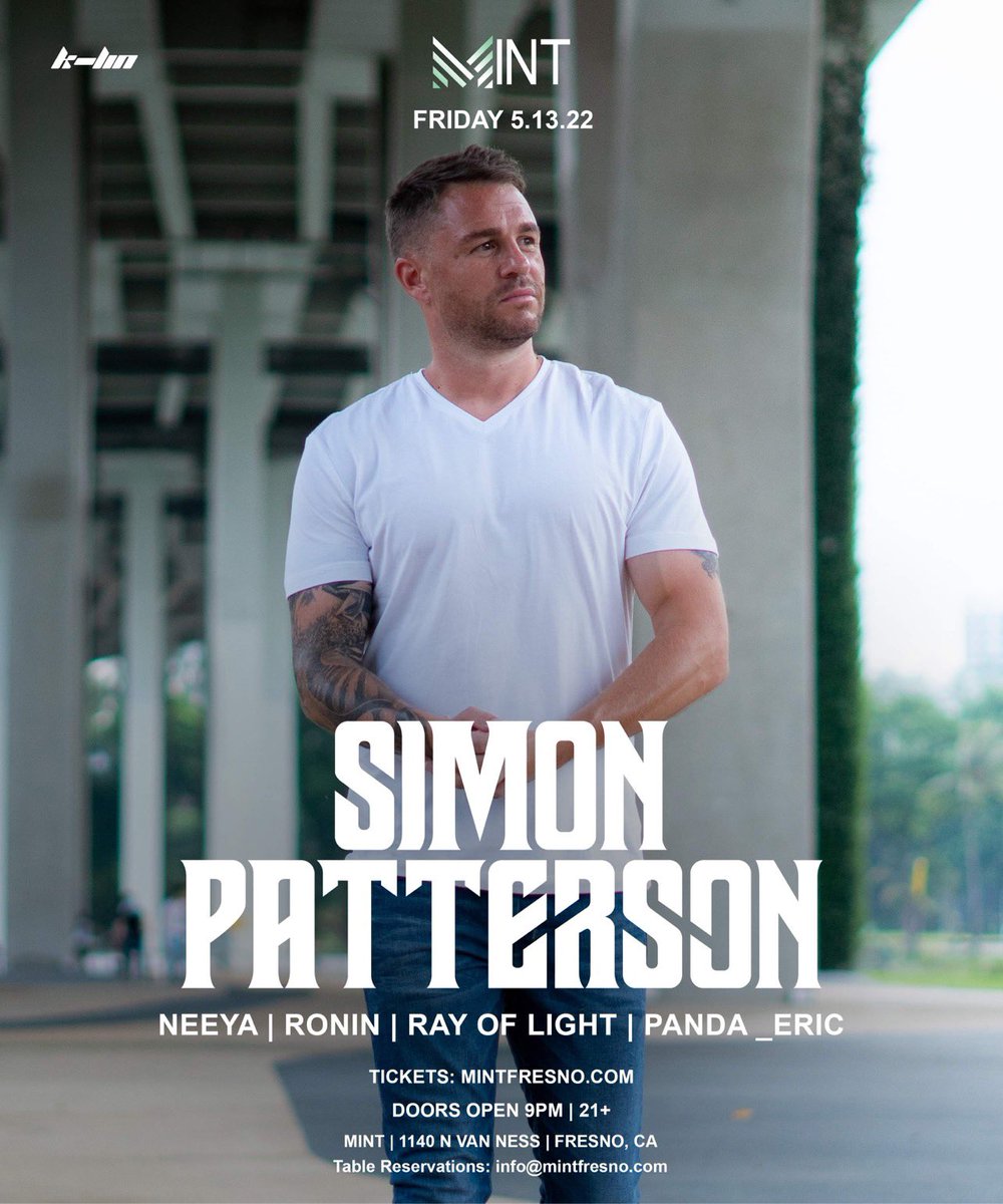 KailinHwang's tweet photo. Excited to see @Sipatterson at @mint_fresno tonight. Message me for my guestlist! https://t.co/M9yJaxKqqA