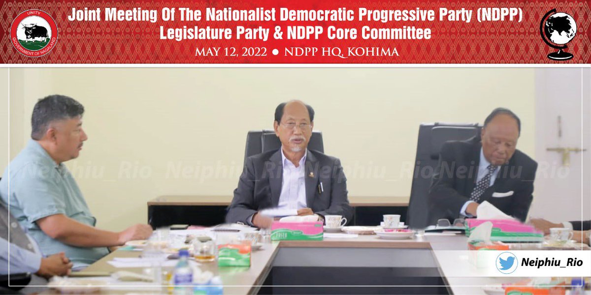 Humbled to attend and address the Joint Meeting of the <a href="/NDPPofficial/">NDPP</a> Legislature Party and Party Leaders.

#FactaNonVerba 

We will continue to serve.