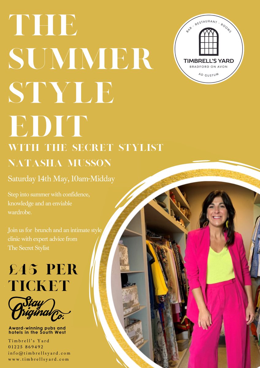 Last few tickets available 🌞🌼🤍 eventbrite.co.uk/e/natasha-muss…