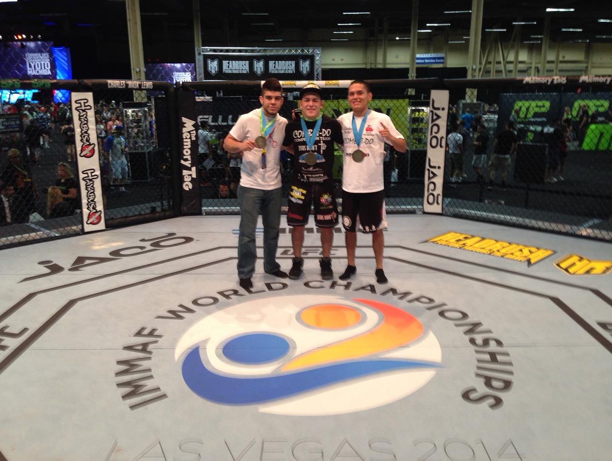 ShortyTorresMMA's tweet photo. #FBF 2014- My OG team with coach @schirmer_bob and teammates @carlows25 and @chepemachinegun becoming and winning the first ever @IMMAFed world championships for Team USA #WeAreChampions #HistoryBooks #🥇 #TeamUSA #CombatDo We Can, We Will, Together, We Are, #TeamShorty https://t.co/1BRUFIt2yL
