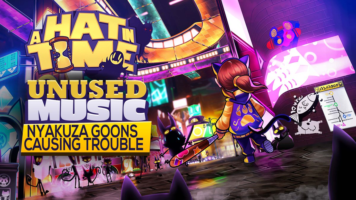 This fridays upload: A Hat in Time Unused Music OST [Nyakuza Metro] - Nyakuza Goons Causing Trouble⁉🙀
Where did my timepiece go? Early unused sketch for the Nyakuza Goons stealing timepieces from Hat Kid, inspired by Final Fantasy VII music.
youtu.be/l8dzZ3YTs7U