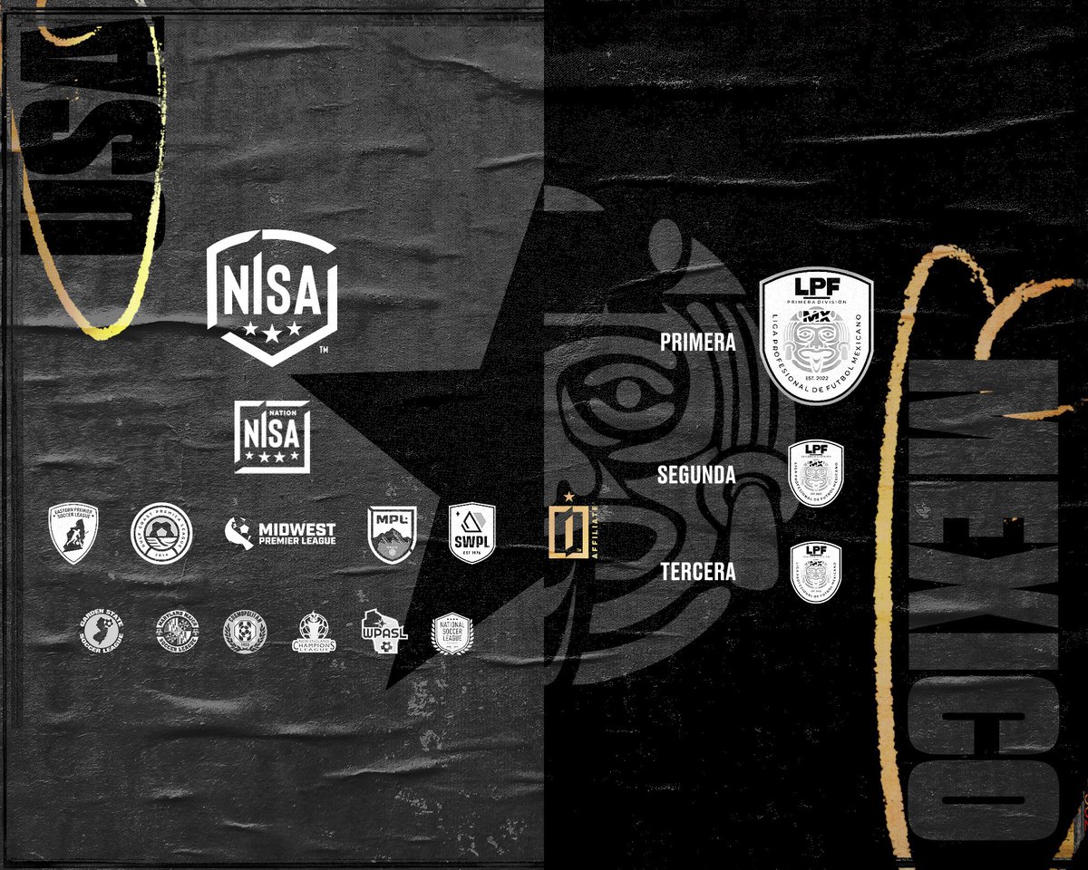 NISALeague's tweet photo. NISA Affiliates Across the Border With Liga Profesional de Fútbol Mexicano @lpfmx More: https://t.co/bYq4YJeR9H https://t.co/MnfI5V6FCK