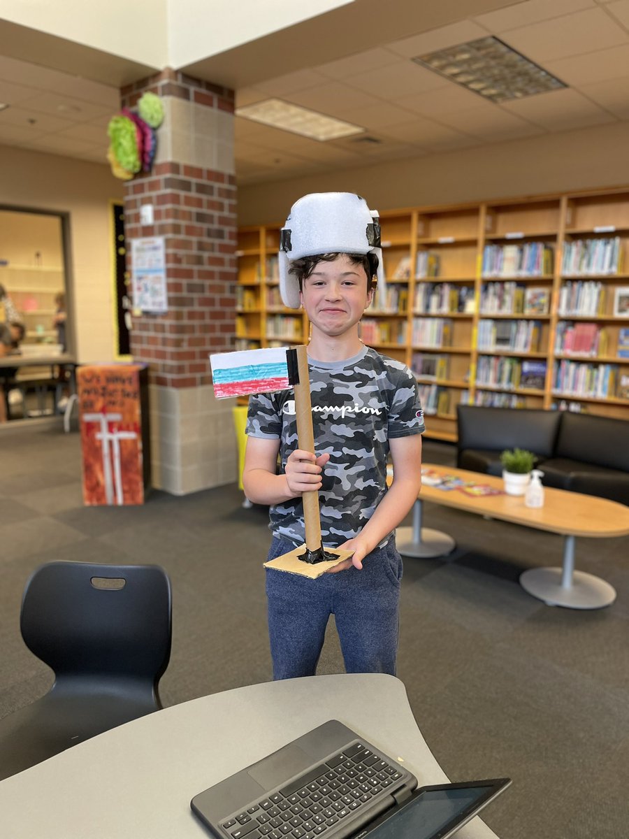 Library_ACMS's tweet image. What better way to show the world! 7th graders built a 3D model to represent their geography learning.