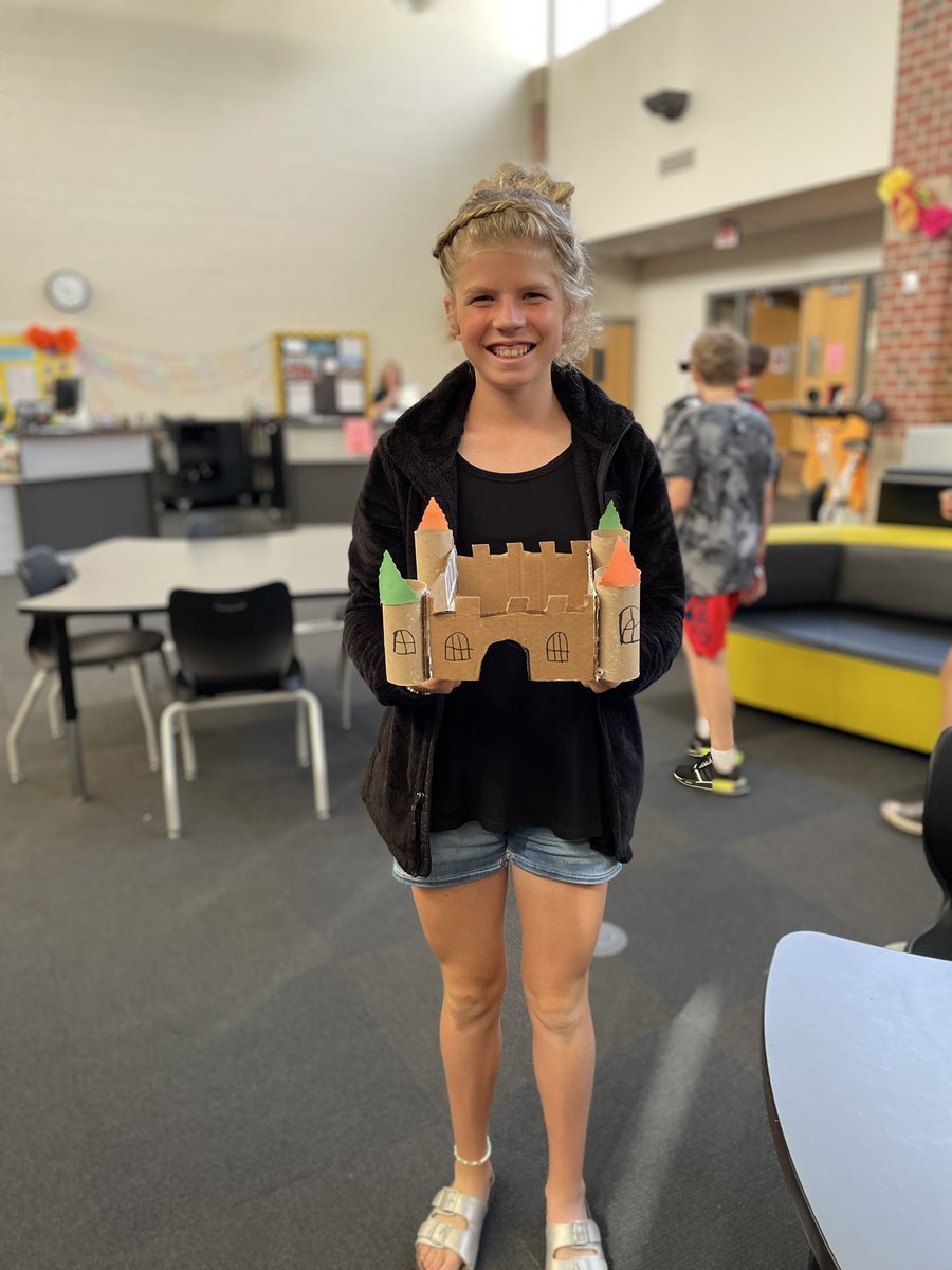 Library_ACMS's tweet image. What better way to show the world! 7th graders built a 3D model to represent their geography learning.