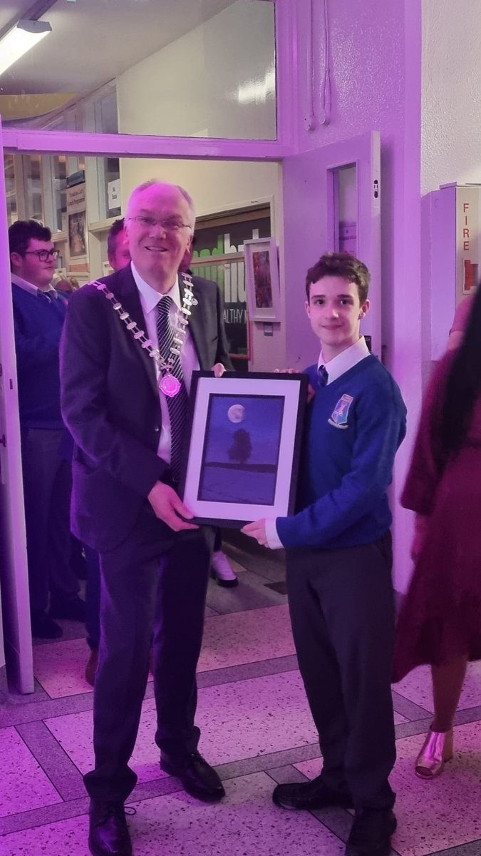 DeerparkCBS's tweet photo. Our TY photography expo opened by the Mayor of the County of Cork, Cllr Gillian Coughlan,with guests Cllr. Sean Martin, Michael Delargey &amp; @mickfinn01.Organised by former @astiunion President Ms. Piggott- showcases the #talents &amp; #creativity of our TY students #cork #photography https://t.co/VnYw8EFOYd
