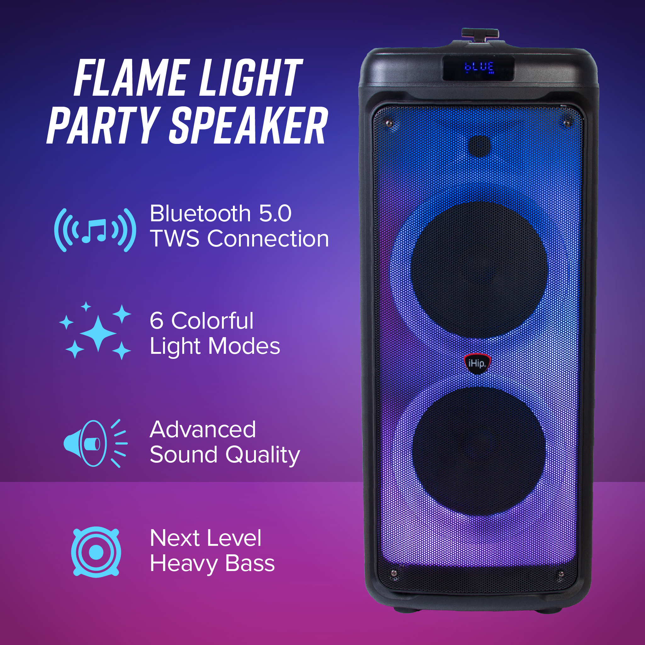 Ihip light up wireless water speakers 2025