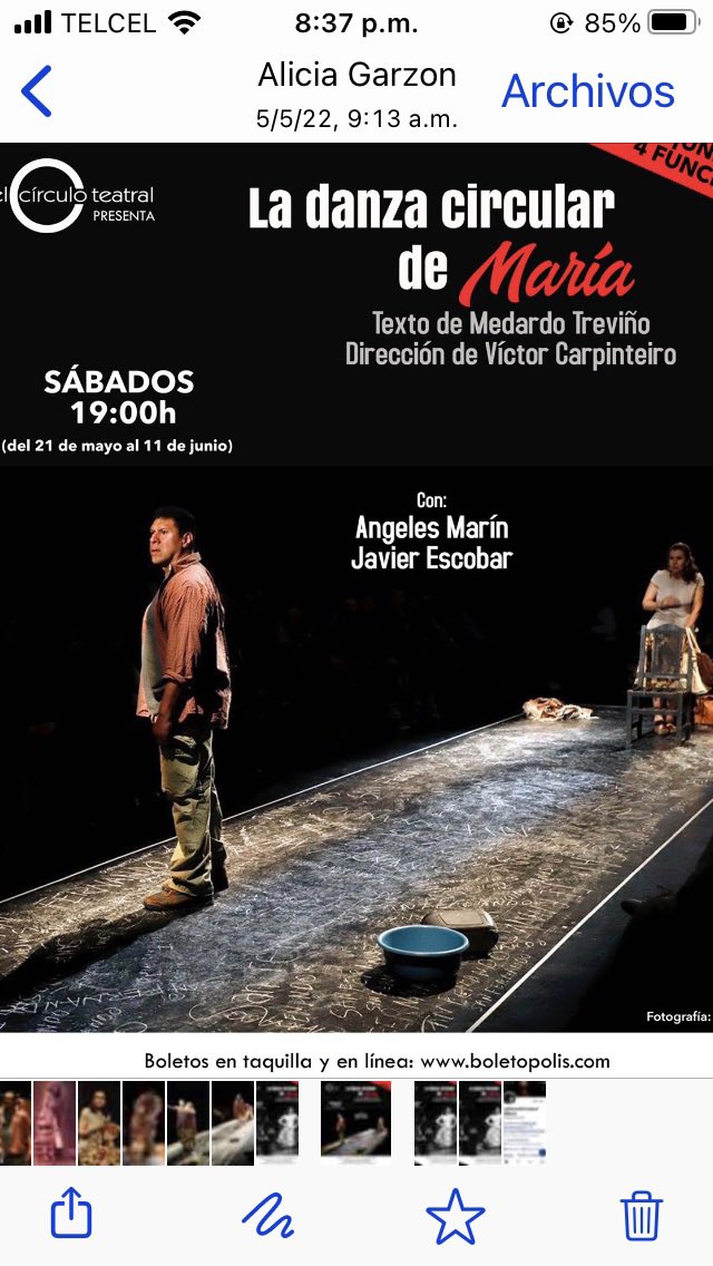 Gelamarin's tweet photo. Regresa @LaDanzaCircular
Texto de #MedardoTreviño Con las actuaciones de #JavierEscobar y #Yo @Gelamarin Dir.
@v_carpin
ÚNICAS 4 FUNCIONES en @CIRCULOTEATRAL
⏰ Sáb 19:00h (21 de May-11 de Jun)
@CulturaEnMexico @InterescenaMX
⚠️🎟preventa al 2x1 https://t.co/TYlkK1f2y6 https://t.co/VTzwLRfY0U