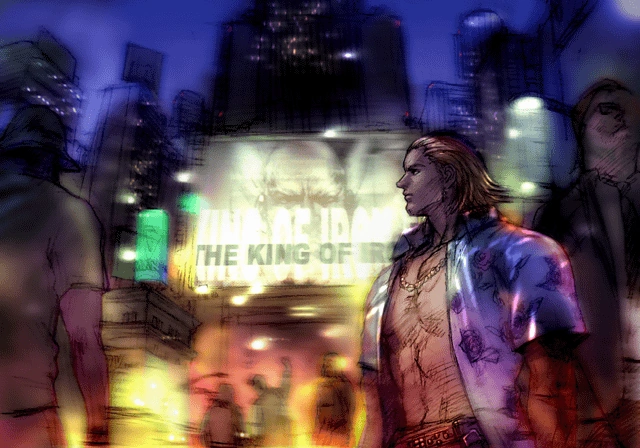 Takuji Kawano's 2001 art of Steve Fox for Tekken 4.