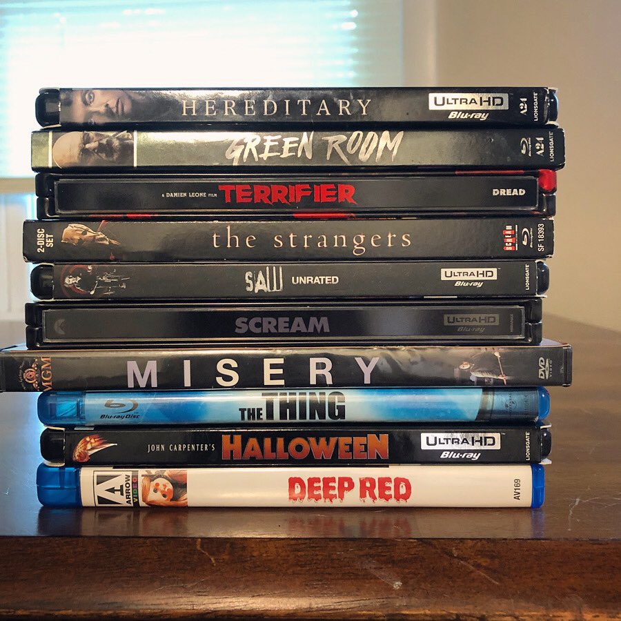 LeastFavPod's tweet photo. This weeks themeโฆMovies that blew us away on our first watchโฆ
#HorrorMovieCollection #HorrorMovies https://t.co/QUUTEVZ0vr