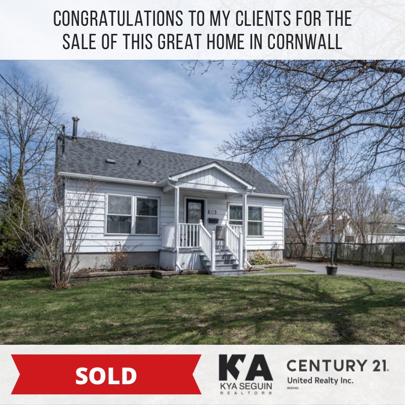 kyaseguin's tweet photo. This is a โbittersweetโ congratulations / sold post, since this was my grandmaโs house in Cornwall. It was a busy week, with many showings and offers, and I know Nanny would be proud. I truly hope the new owners enjoy this home as much as she did for many many years. ๐ก
#CallKya https://t.co/eUdBcKpAvN