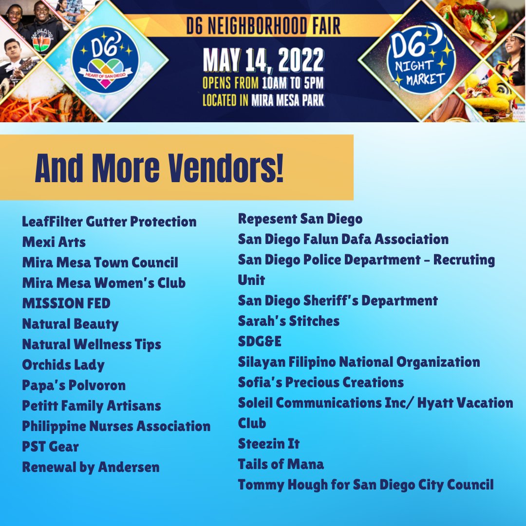 Who else is going to be at 2022 D6 Neighborhood fair? - mailchi.mp/d6nightmarket/…