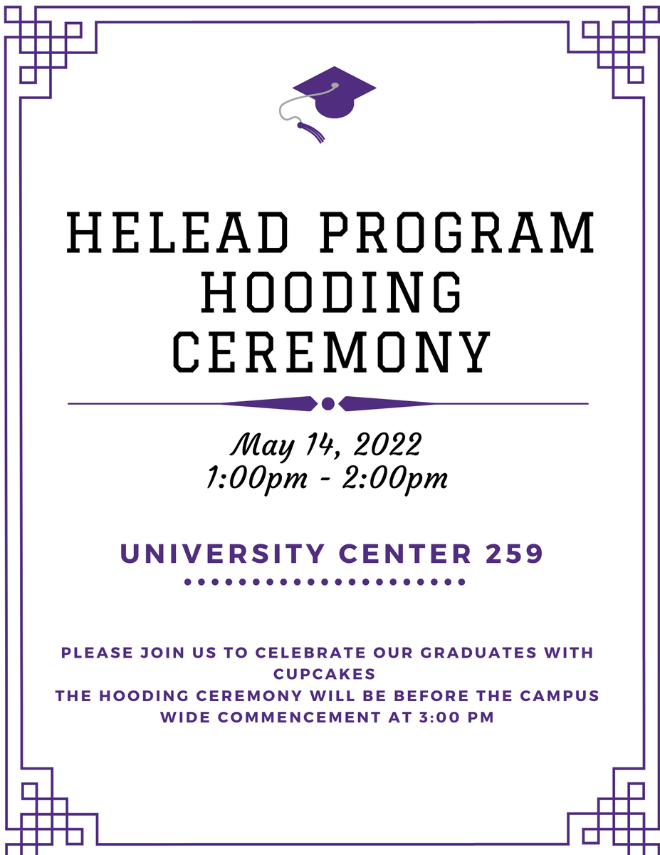 This weekend we will get to celebrate our graduates! Join us to celebrate all their achievements!#graduation #HELEAD