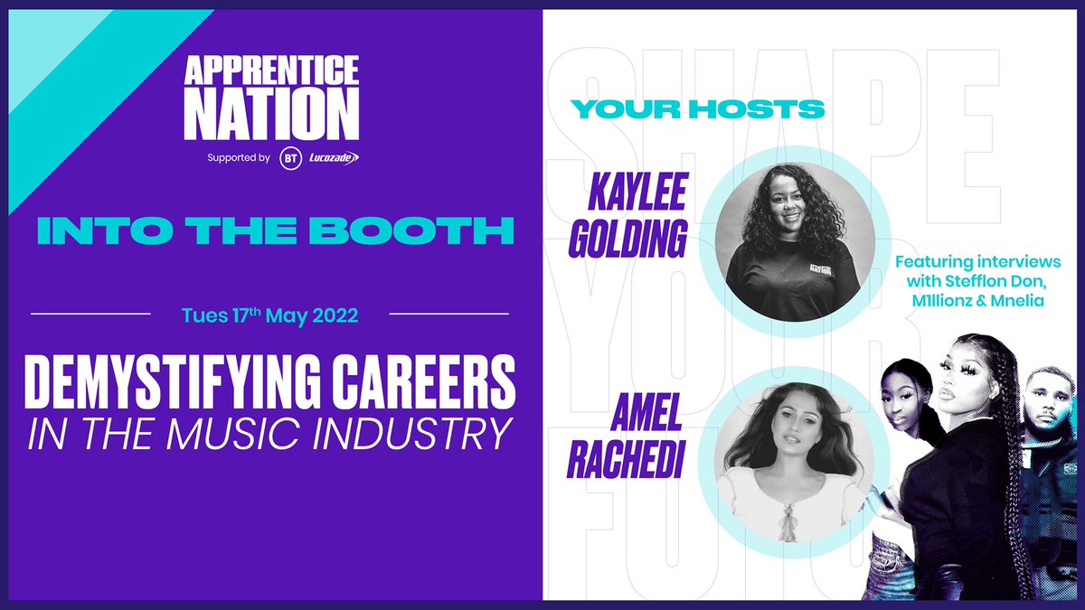 AppNationUK's tweet photo. 🎹 Discover the music industry NEXT Tuesday at 7PM. Join Kaylee and Amel for a live panel of industry experts from @AtlanticRecords , @WarnerMusicUK, @SonyMusicUK and more.

Register here: https://t.co/ifBcDrcX41

#musicindustry #apprenticeships https://t.co/NTqNmKwcQG