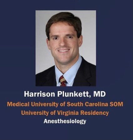 UVaAnesthesia's tweet photo. Very excited to introduce UVAโs SOM Academy for Excellence in Education newest members, including our very own Chief Resident Dr Harrison Plunkett! Congratulations Dr Plunkett and thank you for your dedication to education! #MedEd #PhysicianEducator #Anes #BestResidents https://t.co/ss48OuL0KK