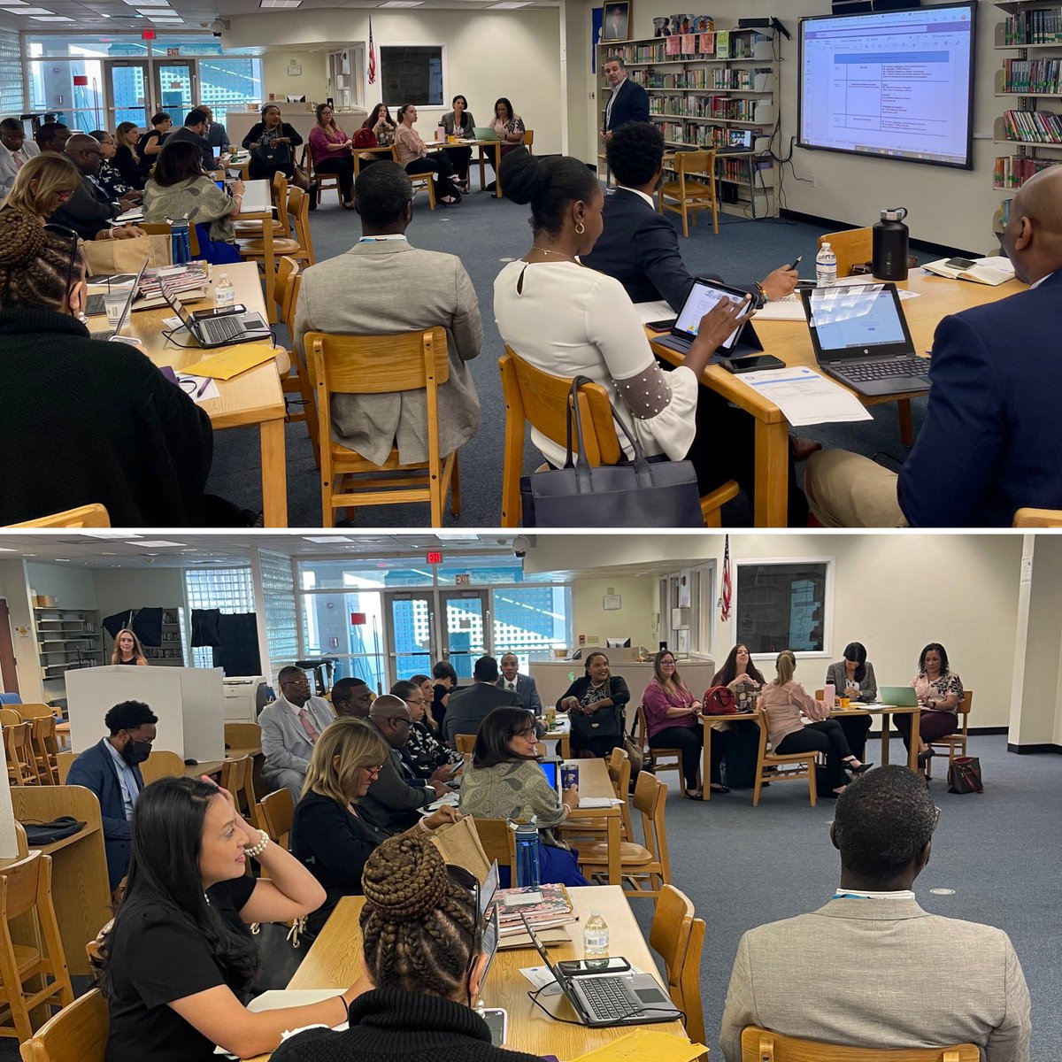 mdcps_profdev's tweet photo. Principal Induction participants, end the year with success as highly skilled, experienced Principals share best practices related to the End of Fiscal Year procedures. @SuptDotres @MDCPS_HCMChief #Principalinduction #BestPractices https://t.co/JK53PgRYCh