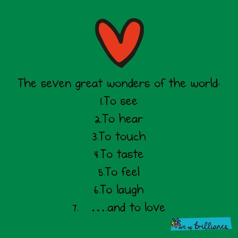 The true 7 wonders fo the world...