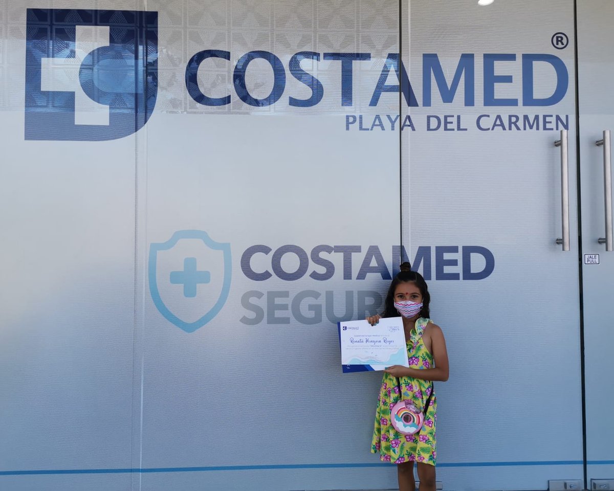 Entrega del premio de nuestra dinámica de Mini Doc's a Renata Hinojosa Reyes🤩✨

Nuevamente agradecemos a todos las madres y padres que participaron junto a sus pequeños🙏🏼❤️

#Costamed #SiempreCercaDeTi #HospitalSeguro #Salud