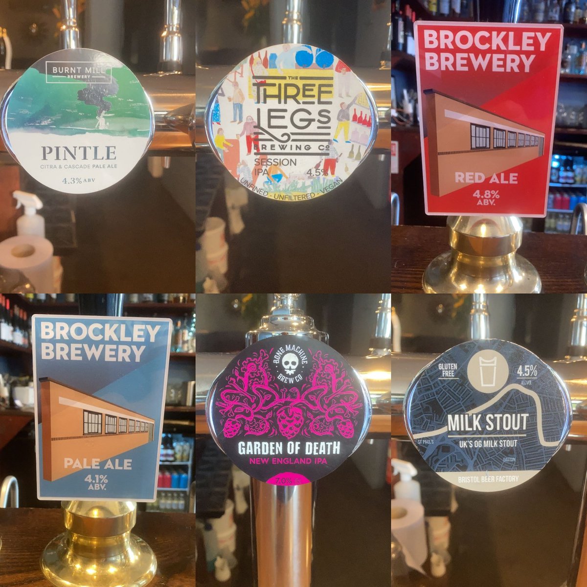 Simon_theTanner's tweet photo. Some sunshine sipping material over here! Various styles, good vibes, yummy pizza today & tomorrow, roasts on Sunday. Come spend your weekend right by us. We're some of the friendliest folks in Bermo! 🙌 #SimonsSays #TGIF #WeekendIsHere #WeekendIsBeer #SimonTheTanner https://t.co/qWTWrkg0jO